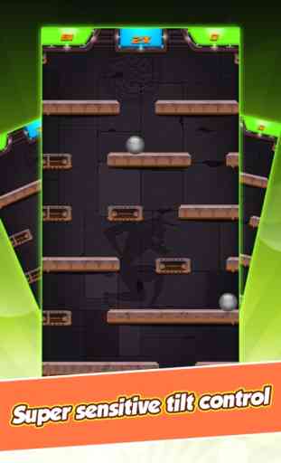 Falling Ball - Stony edition - Una acelerómetro escapar Lite Sala de juegos - los mejores Juegos divertidos para niños - Adictivo App - Divertido balanceo 3D Juegos Gratis - Aplicaciones adictivo multijugador Física 1
