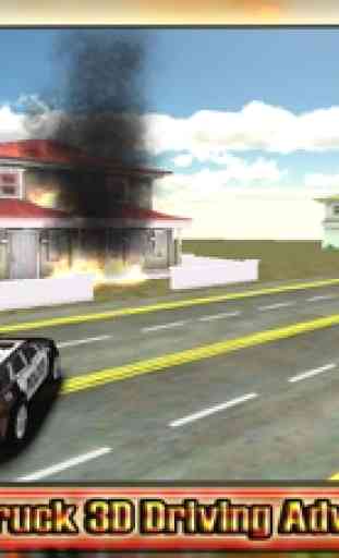 Fuego de conducción de camiones 2016 Aventura - Simulador real bombero con estacionamiento y de emergencia del cuerpo de bomberos sirenas 3