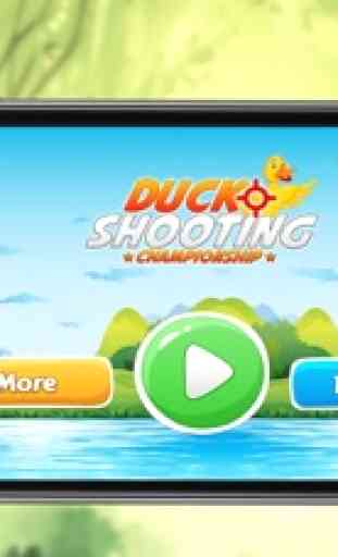 Pato disparo campeonato - disparar a las aves que se mueven de gallina y el agua en la diversión del juego de disparos en 2D 1