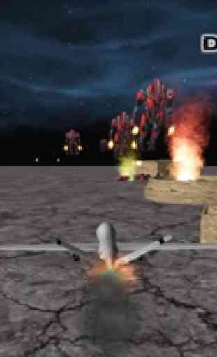 Avión de combate de ataque robot blindado - portaaviones guerra moderna 3