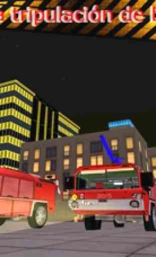 Coche de bomberos de rescate Servicios Simulador 2016 2