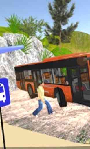 Conductor de autobús extremo offroad simulador 3d 3