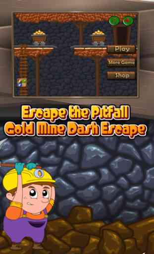 Escape the Pitfall: Gold Mine Dash Escape 4