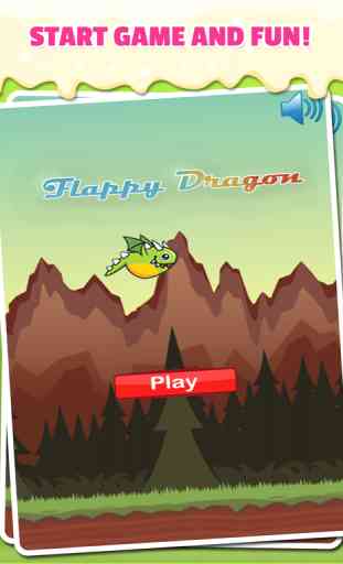 Flappy Dragón: En Montaña Ciudad enojado dragón vuela Aventura evitar obstáculos 4