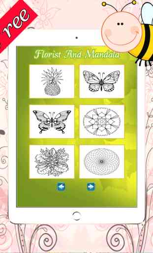 Floristería y Mandalas para colorear libro para adultos : Terapia Mejor Color Contra el Estrés gratuito 4