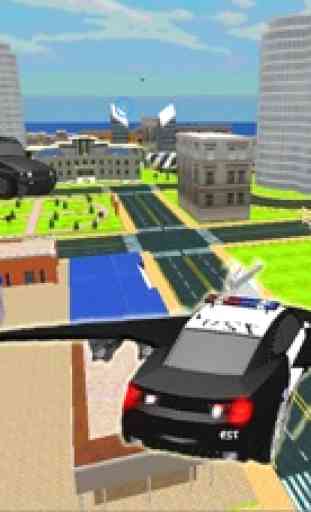 Volar conductor del coche policía 3D - Chasing imprudente de la mafia del gángster Auto 1