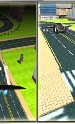 Volar conductor del coche policía 3D - Chasing imprudente de la mafia del gángster Auto 3