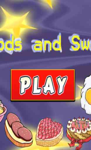 Foods and Sweets Classic Card Matching Game For Kids 3