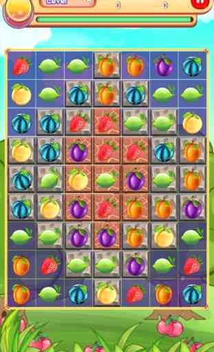 Fruta Match: Saga flores Farm flores Mejor puzzle 1
