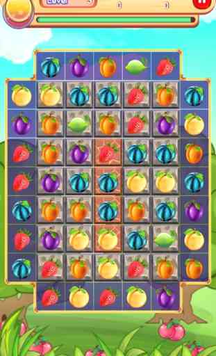 Fruta Match: Saga flores Farm flores Mejor puzzle 2
