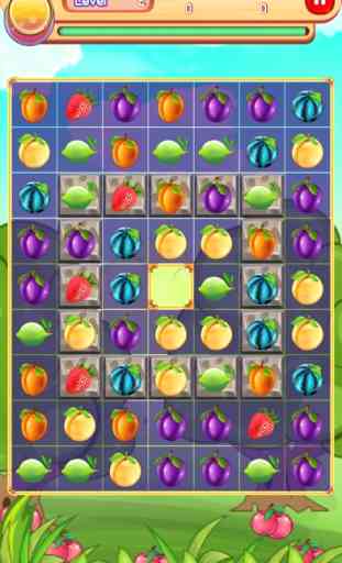 Fruta Match: Saga flores Farm flores Mejor puzzle 3