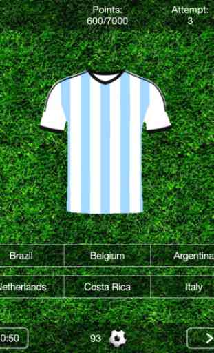 Fútbol Quiz - Adivina la camiseta del equipo nacional de fútbol ! 4
