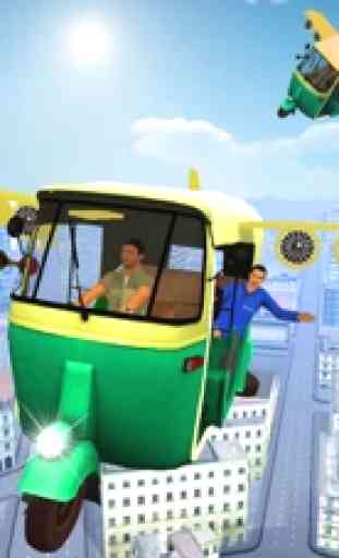 Futurista del vuelo de tuk tuk simulador rickshaw 3