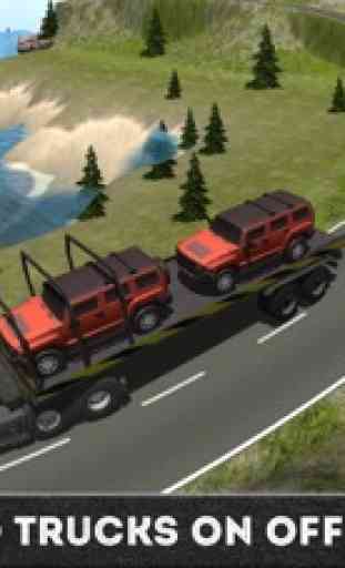 Heavy off road Truck Trailer 4x4 Cargo Simulation 2