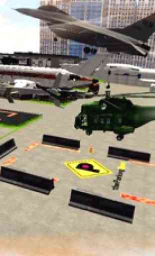 Helicóptero Aeropuerto Aparcamiento 3D Simulator 1