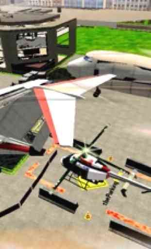 Helicóptero Aeropuerto Aparcamiento 3D Simulator 2