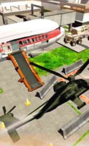 Helicóptero Aeropuerto Aparcamiento 3D Simulator 3