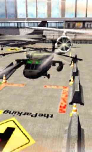 Helicóptero Aeropuerto Aparcamiento 3D Simulator 4