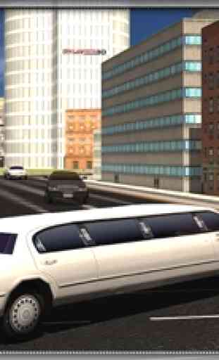 Limusina simulador de conductor del coche 3D - conducir la limusina de lujo y tomar los invitados vip en tour por la ciudad 2