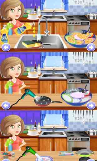 Niños del plato de lavado & de limpieza - juego de cocina gratis 1