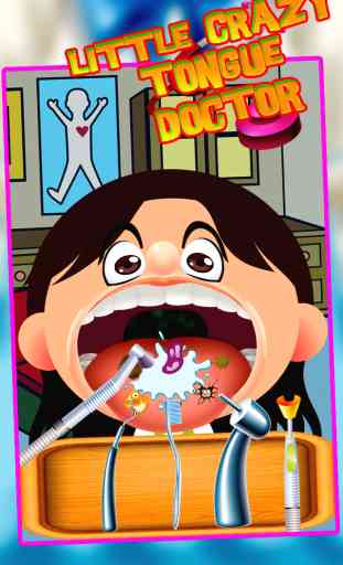 Poco Locos Lengua, Dentista (dientes) y Cara doctor (dr) - Diversión Juegos para niños 3