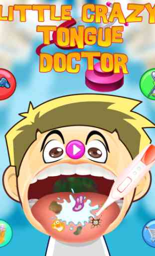 Poco Locos Lengua, Dentista (dientes) y Cara doctor (dr) - Diversión Juegos para niños 4