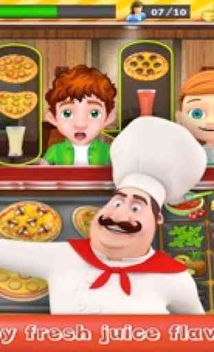 Cocina fiebre Pizza chef - tiempo gestión cocina juego 3