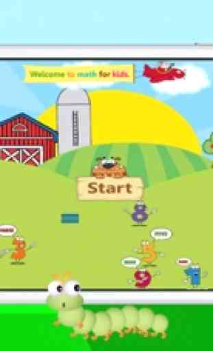 Matemáticas para niños - juegos gratis de aprendizaje de educación y formación 1