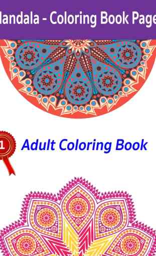 Mandala - Libro para colorear Páginas para adultos 4