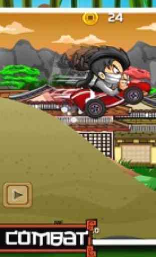 Ninja Combate Corrida Edición Carreras (Ninja Combat Dash Racing Edition) – Libre Samurai Guerrero Reunión del Camino la Carrera del Moto, Coche y Monopatín 3