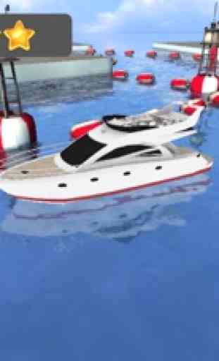 3D Super Boat Parking Simulator Yacht Racing Game 3