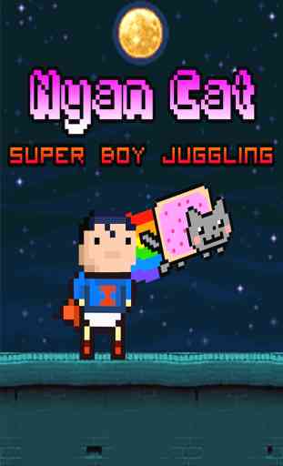 Nyan Cat Super Boy Juggling Juego 1