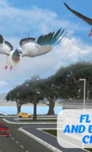 Pájaro Paloma Supervivencia Simulador 3D 2