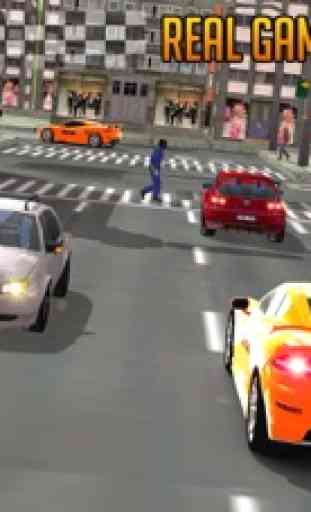 Real Crazy taxi driver 3D simulator free 2016: Drive sports cab in modern city 3