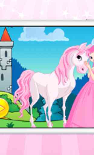 Reproducción de libros para colorear (la princesa) diferentes juegos gratis para los niños 1