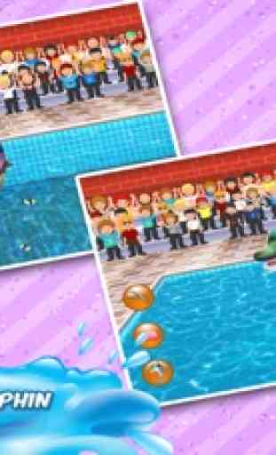 Espectáculo de delfines fiesta de piscina limpieza 1