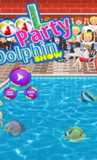 Espectáculo de delfines fiesta de piscina limpieza 2