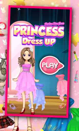 Princesa vestir moda del pelo del partido y Salón 1