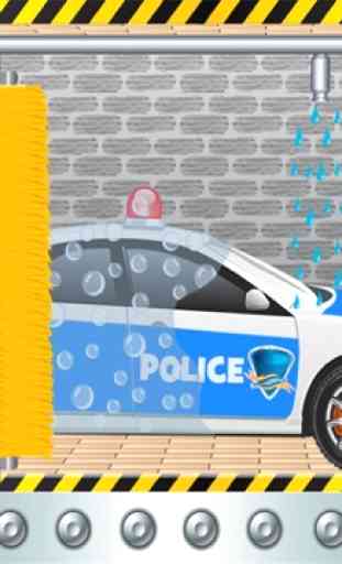 Salón de lavado de coches policía limpieza & simulador de lavado 3