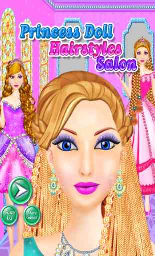 Salón princesa muñeca peinados – magic makeover 2