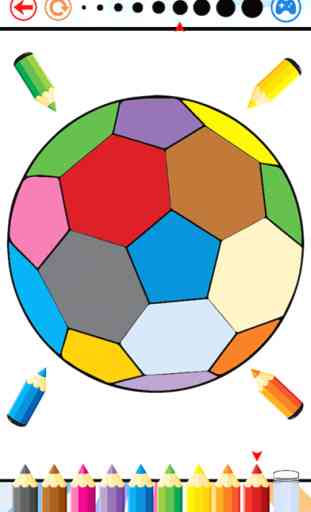 Fútbol fútbol Coloring Book - Deporte dibujo y la pintura para el cabrito juego libre buen color de alta definición 4
