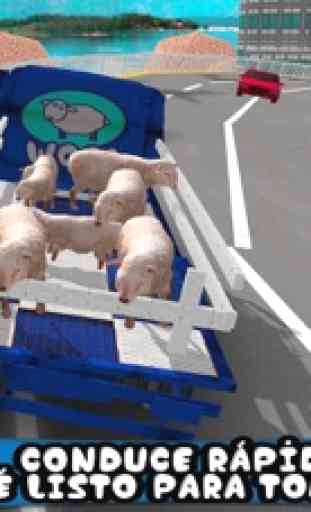 Ovejas para perros Simulador 3D : Granja Cordero y Transportes a través de lana de camiones Transporter y Avión 3