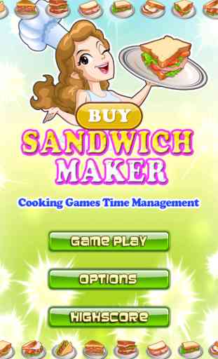 Sandwiches Maker Free - Cooking Games Time Management : Los mejores ingredientes que se burlan de juegos para niños y niñas - Cool 3D comida divertida de servir Puzzle App - Top Adictivas Aplicaciones de cocina Sandwich 1