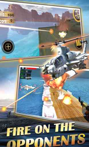 Sniper tiro helicóptero 3D: FPS de guerra barco de guerra, juegos de disparo del arma avión 1