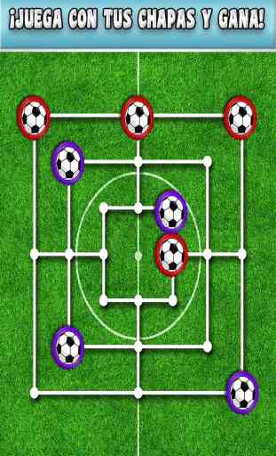 Fútbol Chapas 3 en raya Molino - Nine Men's Morris 2
