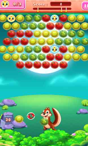 Ardilla Pop Bubble Shooter Frutas Saga: Match 3 Alta Definición Juego Gratis 4