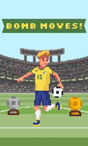 Súper Fútbol - Campeón del Mundo Juego de Deportes de 8 Bits de hacer malabares con el balón de fútbol 2