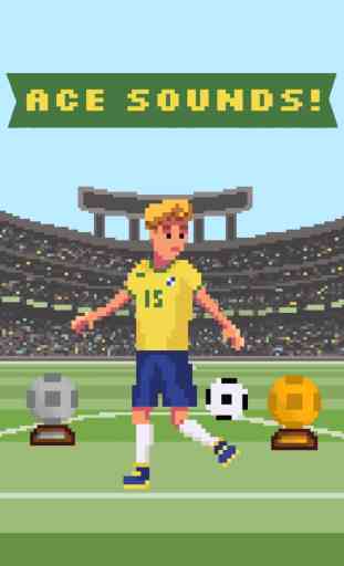 Súper Fútbol - Campeón del Mundo Juego de Deportes de 8 Bits de hacer malabares con el balón de fútbol 4