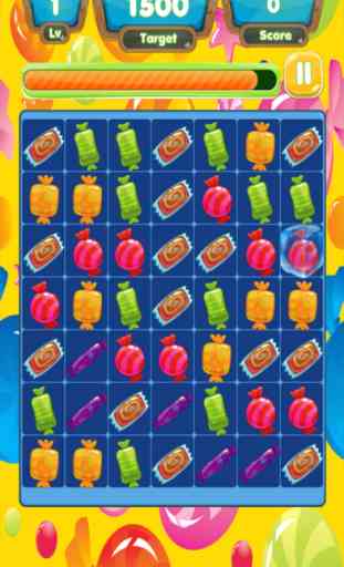 Taffy dulce Gummy jelly Match 3 Enlace Mania gratuita de juegos 1