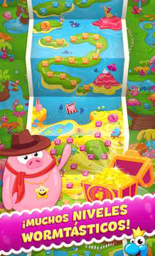 Sugar Worms - Match3 Puzzle! 4